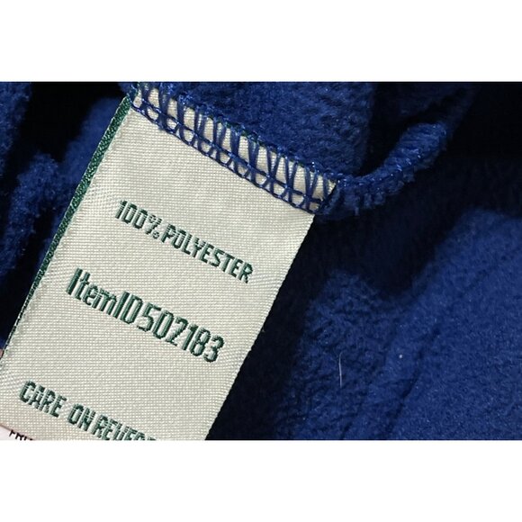 L.L. Bean Women's 1/4 Zip Pullover Fleece Top Blue XL Extra Large Mock Neck - Picture 7 of 8